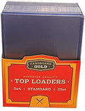 3"X4" Clear Standard Toploaders (25-Count) - Cardboard Gold Toploaders (CGT)