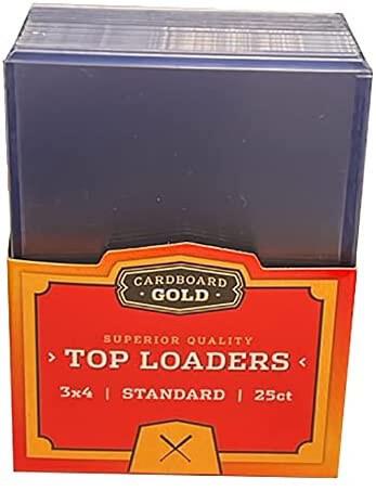 3"X4" Clear Standard Toploaders (25-Count) - Cardboard Gold Toploaders (CGT)