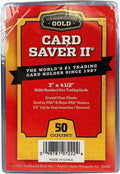3"X4" Clear Semi-Rigid Card Saver 2 (50-Count) - Cardboard Gold Toploaders (CGT)